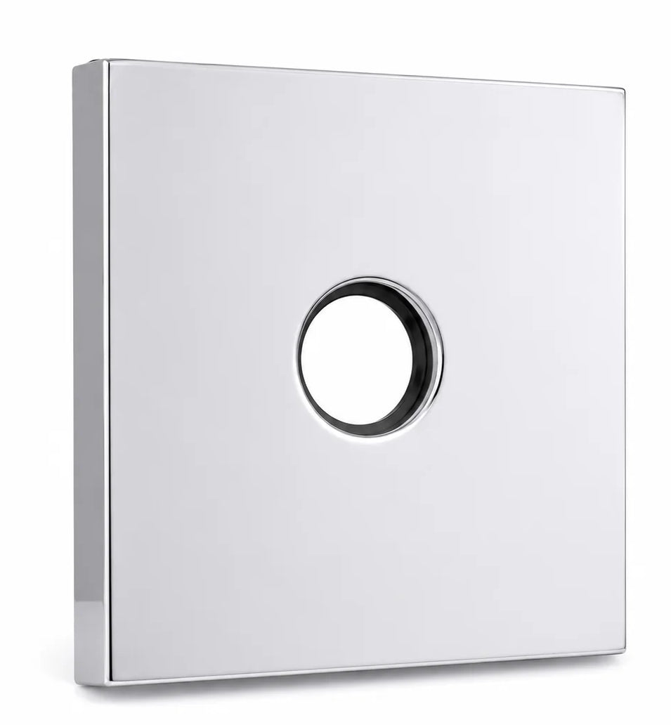 Corla 3.5" Shower Arm Flange Modern Extra Large Square Escutcheon Replacement Plate