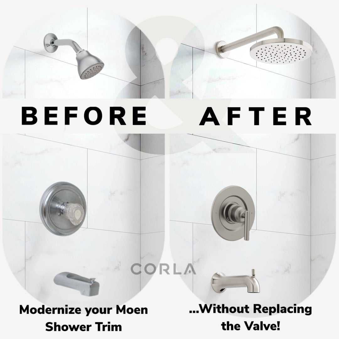 Posi Temp Shower Trim Replacement for Moen Gibson Pressure-Balancing Modern One Handle Lever Kit