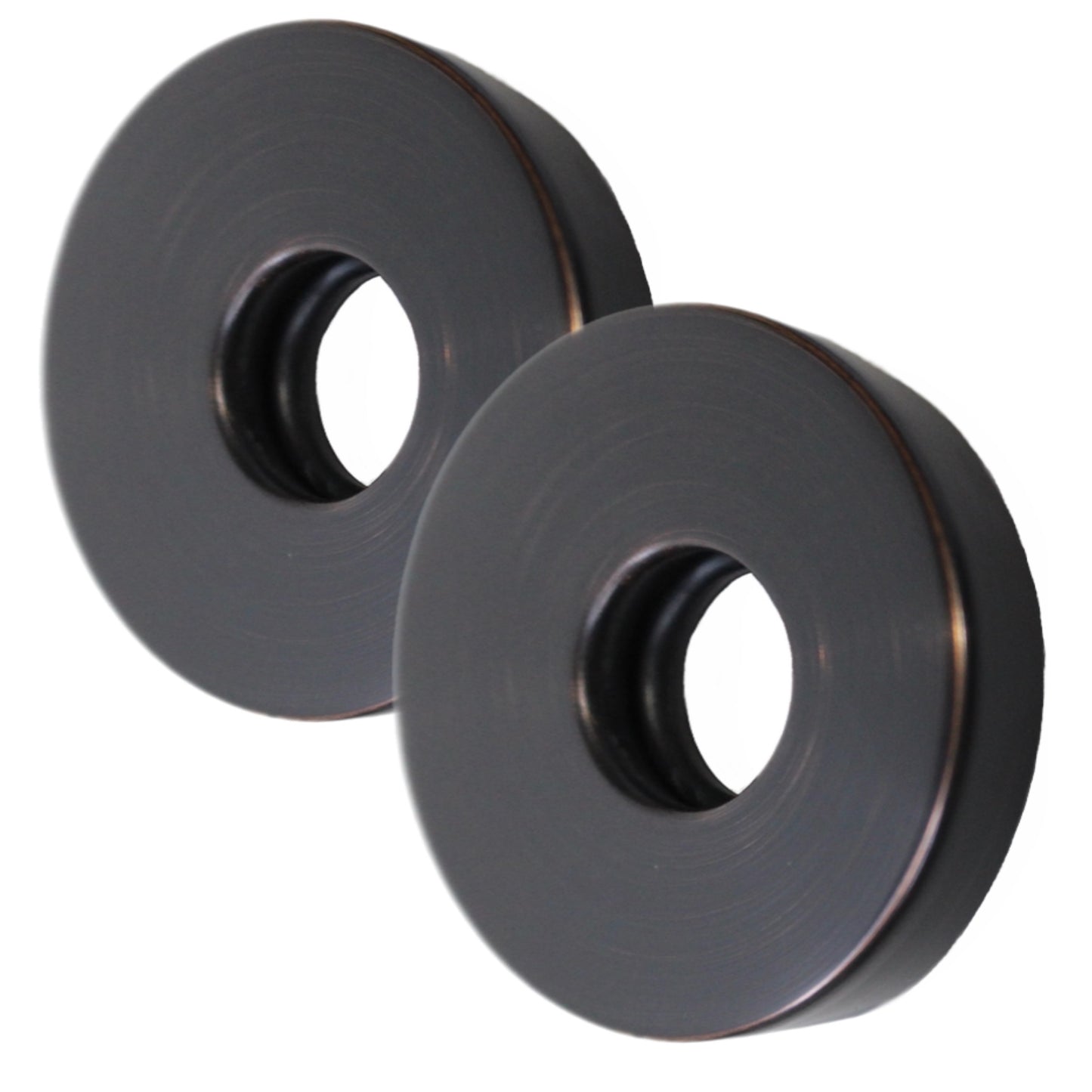 Corla 2PC Shower Arm Flange 2.5” Round | Modern Universal Escutcheon Replacement Cover Plate