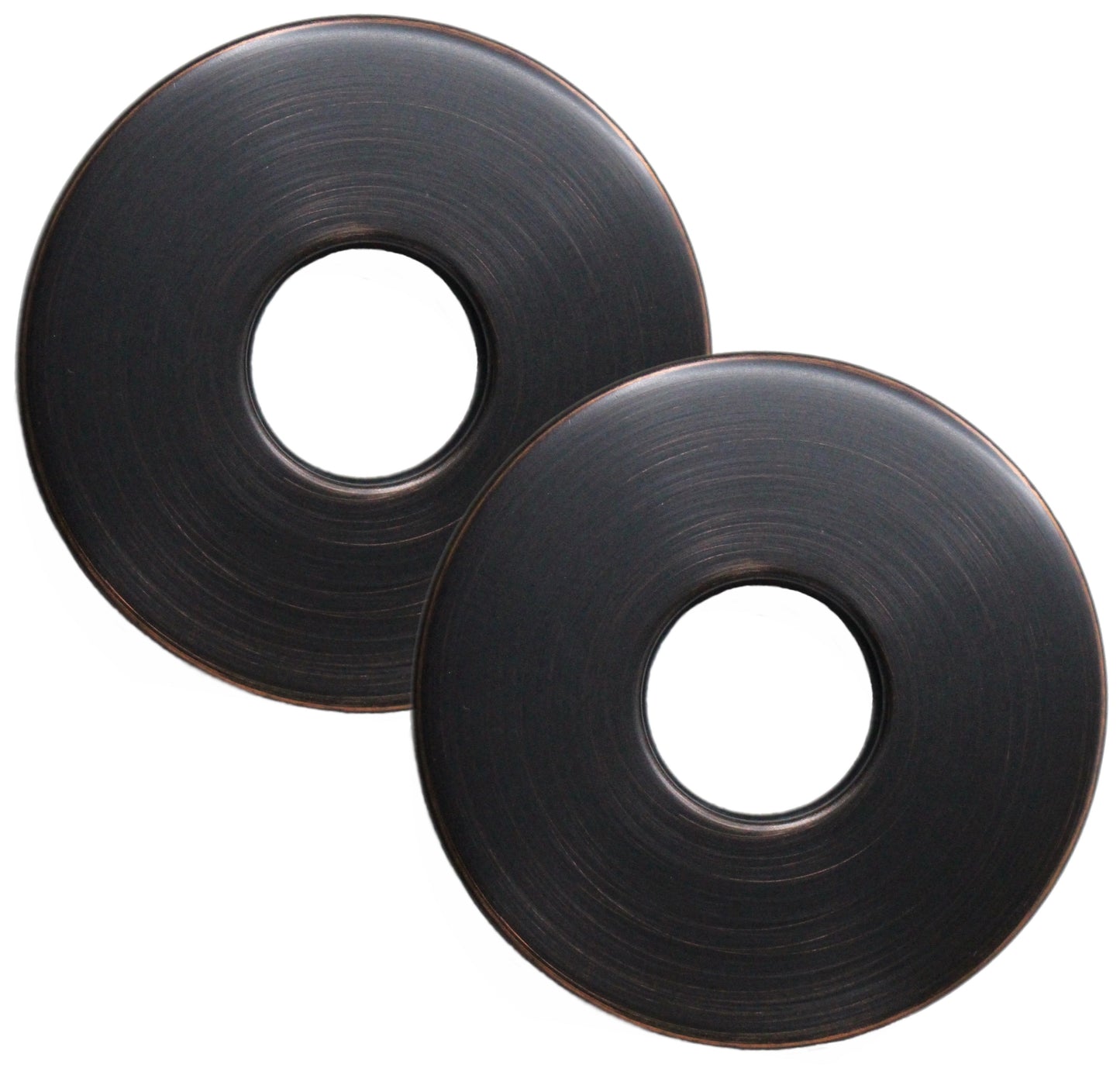 Corla 2PC Shower Arm Flange 2.5” Round | Modern Universal Escutcheon Replacement Cover Plate