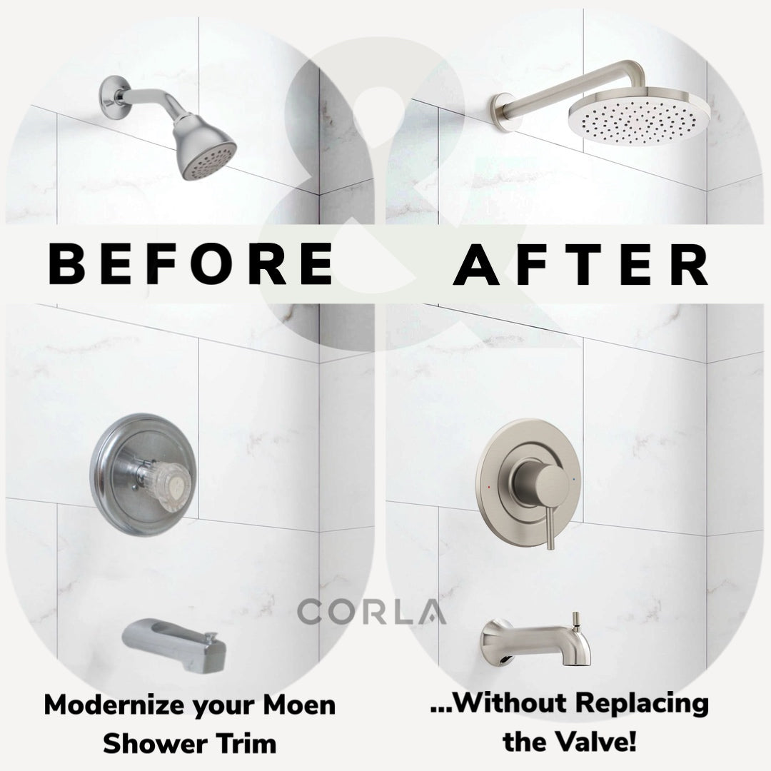 Posi Temp Shower Trim Replacement for Moen Align Pressure-Balancing Modern One Handle Lever Kit