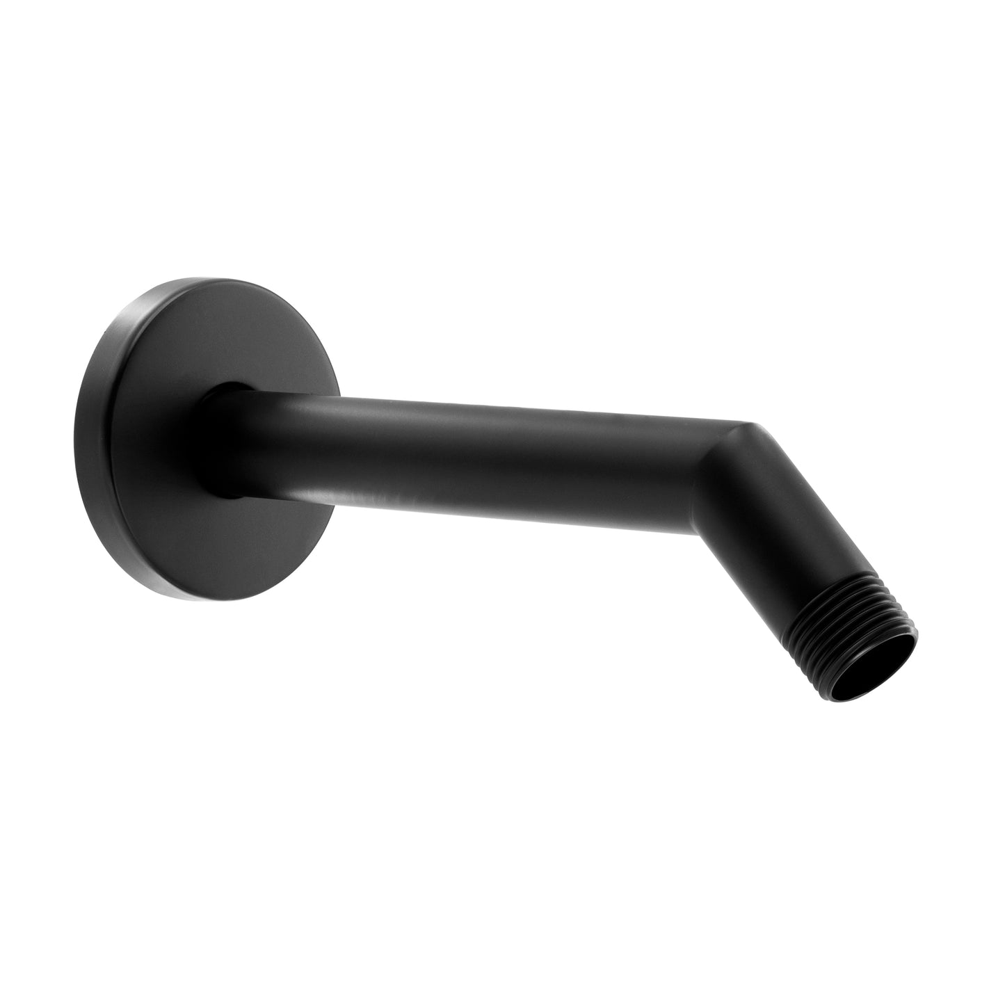Corla Modern 7" Square Shape Shower Arm With Gasket Flange | Wall Mounted Stainless Steel Top Head Extension Replacement