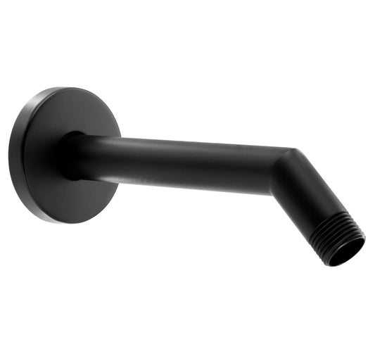 Corla Modern 7" Square Shape Shower Arm With Gasket Flange | Wall Mounted Stainless Steel Top Head Extension Replacement