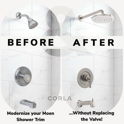 Posi Temp Shower Trim Replacement for Moen Gibson Pressure-Balancing Modern One Handle Lever Kit