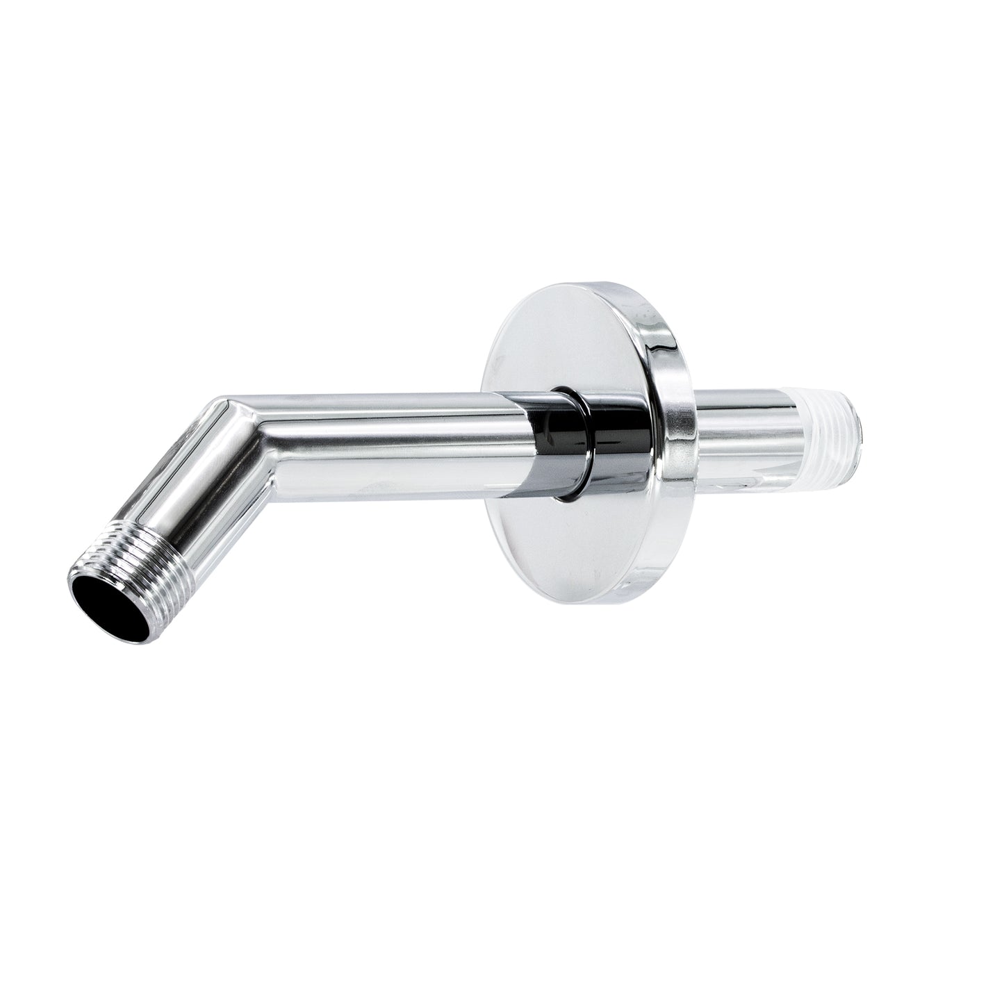 Corla Modern 7" Square Shape Shower Arm With Gasket Flange | Wall Mounted Stainless Steel Top Head Extension Replacement