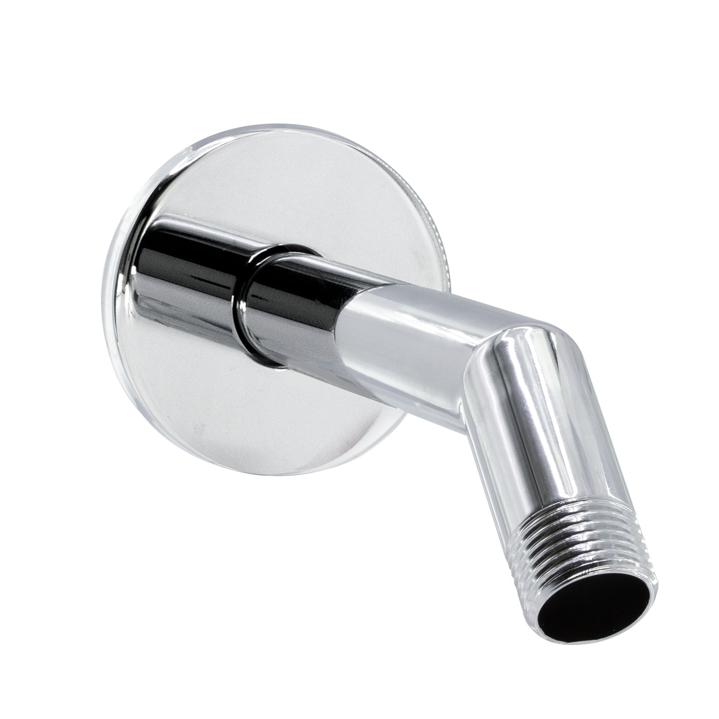Corla Modern 7" Square Shape Shower Arm With Gasket Flange | Wall Mounted Stainless Steel Top Head Extension Replacement