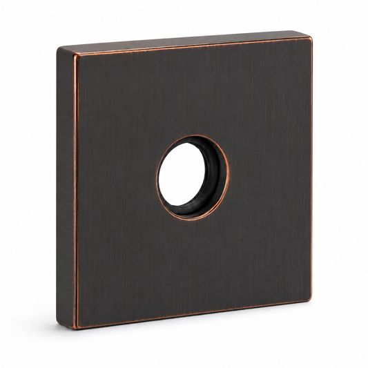 Corla 3.5" Shower Arm Flange Modern Extra Large Square Escutcheon Replacement Plate