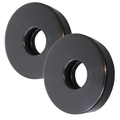 Corla 2PC Shower Arm Flange 2.5” Round | Modern Universal Escutcheon Replacement Cover Plate