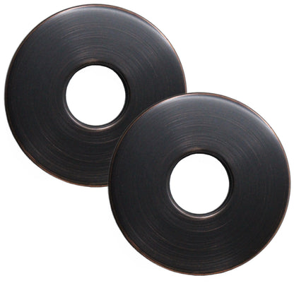 Corla 2PC Shower Arm Flange 2.5” Round | Modern Universal Escutcheon Replacement Cover Plate